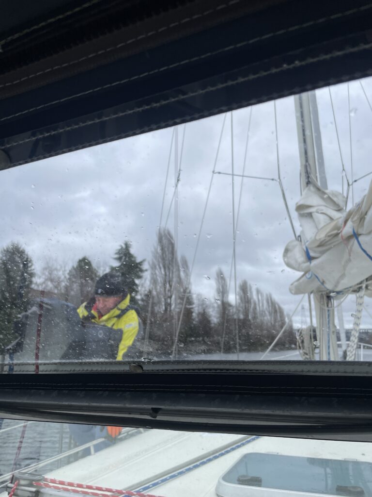 Our boat survey on our sceptre 41 sailboat